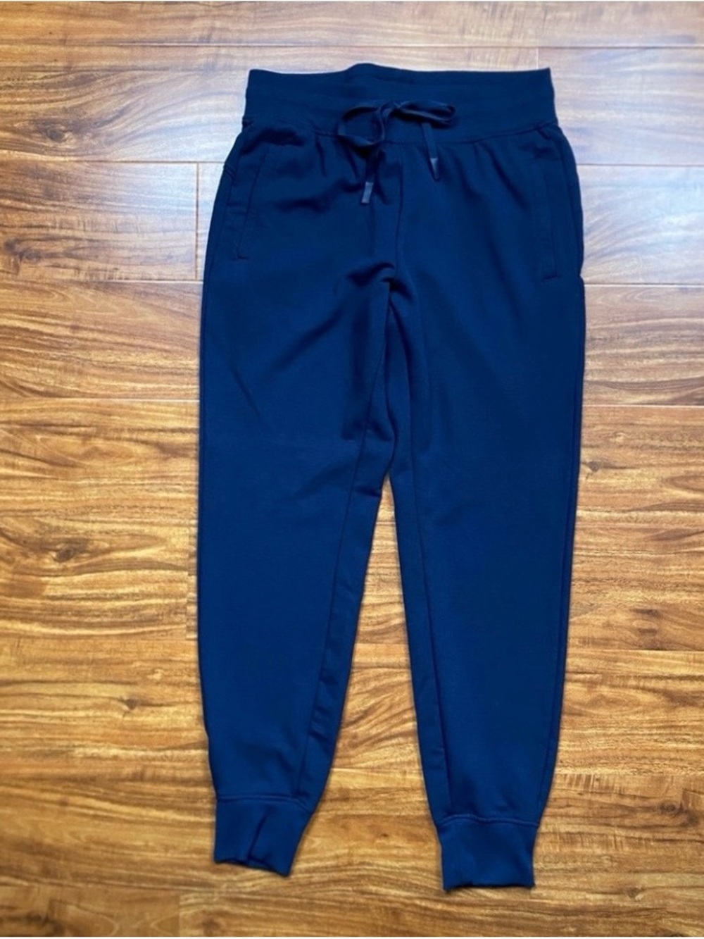 Athletic Works Women's Navy Drawstring Sweatpant Jogger Size Small Active Sporty